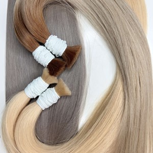 Qhair ผมต่อผมแบบดิบคู่ผมตรงกระดูกสีธรรมชาติแบบ100% จากผู้ขายเวียดนาม - Product Image 5