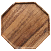 Plateau de service ovale en bois d'acacia de qualité supérieure, poli, non toxique, pour la maison, la cuisine, le restaurant, l'hôtel, le buffet, la présentation des aliments