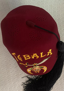 Sombrero Fez Masónico Vintage Borgoña con Joyas y Borla Negra, Sombrero Masónico de Alta Calidad Personalizado, Mejor Oferta - Product Image 2