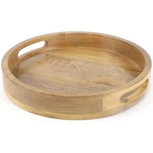 Bandeja de Madera Ecológica y Sostenible para Baño, Bandeja para Velas, Plato Decorativo - Plato de Servir Clásico y Duradero - Product Image 5