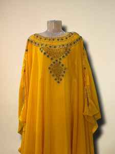 ชุดเดรสยาว 2 ชิ้น แบรนด์ AWAIS HOUSE สำหรับผู้หญิงมุสลิม ดีไซน์เรียบหรู ผ้าชีฟองประดับลูกปัด ทรงเอไลน์ เหมาะสำหรับงานกลางคืน/งานทางการ ขายส่ง - Product Image 6