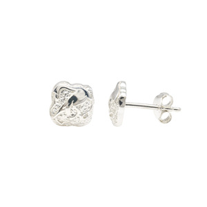 Ready to Ship 925 Sterling <b>Silver</b> Push Back <b>Stud</b> Earrings Handmade Minimal Fashion Earrings Women's Jewelry at Affordable Price - Product Image 2