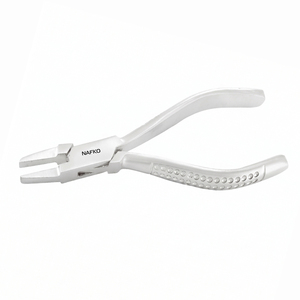 Pince plate d'opticien en acier inoxydable de qualité supérieure, manche fantaisie, 150 mm, outils et équipement de fabrication de bijoux, kit de réparation de lunettes - Product Image 1