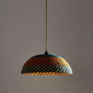 Boho Chic Pendant Lamp Handmade Seagrass <b>Light</b> Fixture For Cafe Restaurant Natural Hanging Lamp For Interior Styling - Product Image 2
