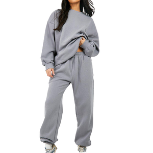 Conjunto de Sudadera con Capucha y Pantalones Deportivos de Dos Piezas, Unisex, de Invierno, Estampado, Oversize, de Algodón Orgánico Lavado |   Ropa de estar por casa ecológica con hombros caídos |   Personalizado - Product Image 2