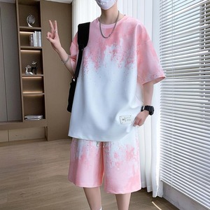 Ensemble de vêtements pour hommes tendance, t-shirt à manches courtes et pantalon d'été pour hommes, ensemble décontracté imprimé - Product Image 2