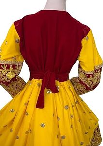 Conjuntos de Vestidos Afghani Bordados de Alta Costura para Novias, Venta al por Mayor, Novedad, Traje Casual para Mujer Estilo Afghani, Transpirable - Product Image 2