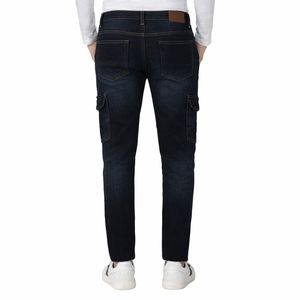 Pantalones Vaqueros de Mezclilla Vintage para Hombre, Corte Ajustado, Lavado Claro, Algodón Premium Elástico, Tela Duradera, Bolsillos Delanteros - Product Image 2