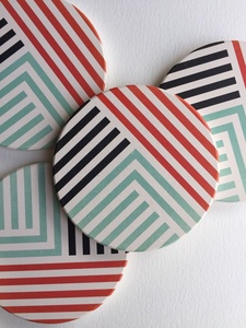 Attractive Unique Design Modern Luxury Square Shape Eco-Friendly Resin Wooden Coasters Tea Cup Coffee <b>Pads</b> Beer Mats Extra - Product Image 4