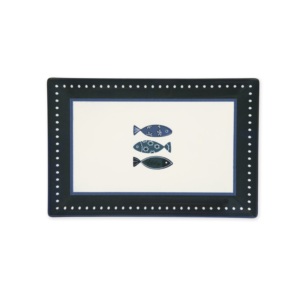 Assiettes de service Excelsa Ocean Ceramic 30x20 cm multicolores, lot de 6 - Product Image 1