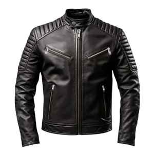 Custom Made Design <b>Quilted</b> <b>Jacket</b> Casual Waterproof Breathable Eco-Friendly Autumn Sporty Leather <b>Jacket</b> For Unisex - Product Image 5