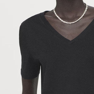 Camiseta Casual de Cuello en V para Mujer, Estilo Moderno, 100% Algodón de Alta Calidad, Ecológica, de Secado Rápido y Transpirable para Verano - Product Image 3