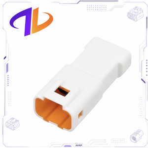 Connecteur de faisceau de câbles automobile 04T-JWPF-VSLE-S compatible, 4 broches mâle, étanche IP66, contact en cuivre, nylon, 3A, 12V, 2,0 mm - Product Image 1