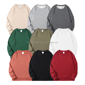 Sudadera personalizada de cuello redondo para hombre de peso pesado, Jersey de algodón bordado para hombre, sudaderas con capucha y sudaderas unisex en blanco para hombre - Product Image 1