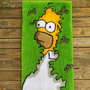 Tapis en laine à thème Simpsons, tapis en laine tufté à la main de qualité supérieure pour salon, chambre d'enfant, salle de jeux et utilisation avec des animaux de compagnie - Product Image 3