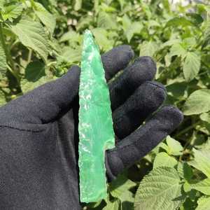 Cuchillo de Fibra Óptica Verde al por Mayor, Cuchillo de Vidrio de 6 Pulgadas, Hecho a Mano, Decorativo y Coleccionable - Product Image 2