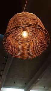 Large Rattan Decorative Lantern Wedding Reception Decor <b>Wicker</b> Pendant <b>Light</b> <b>Shade</b> Deep Dome Design Event Ceiling Lamp - Product Image 2
