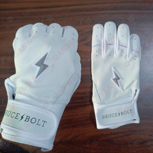 Guantes de Protección para Bateo 2026, Totalmente Blancos, de Cuero Ultrasuave, Duraderos, Transpirables, para Béisbol y Sóftbol - Product Image 5