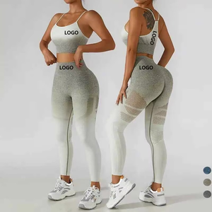 Fashion Solid Color Print Fitness Women Yoga <b>Set</b> Ladies Gym Active Wear High Waist <b>Tie</b> and <b>Dye</b> Women Yoga Sport <b>Sets</b> - Product Image 6