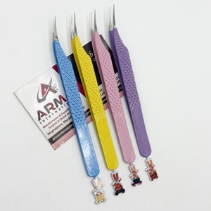 Pinzas Profesionales para Extensión de Pestañas de Acero Inoxidable Estilo Delfín, Diseño Personalizado, Duraderas, Precisión, Logotipo Personalizado - Product Image 4