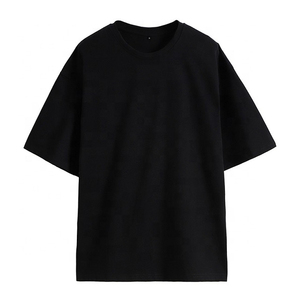 T-shirt surdimensionné personnalisé style streetwear grande taille pour homme, manches courtes, logo, épaules tombantes, 100 % coton tricoté, vente en gros - Product Image 1