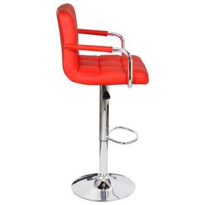 Ensemble de 2 tabourets de bar rouges - Product Image 5