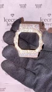 Premium Moissanite Diamond <b>Watch</b> <b>Case</b> Iced Out Square Design Hip Hop Jewelry Style Luxury <b>Watch</b> Housing Replacement <b>Case</b> - Product Image 5