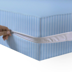 Protège-matelas imperméable en gros, housse de matelas ajustée anti-punaises de lit, protège-matelas blanc blanchi pour la maison et l'hôtel - Product Image 1