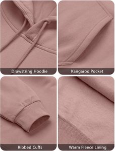 Sweat-shirt à capuche unisexe en coton molletonné, coupe oversize, style streetwear décontracté, manches longues, pour homme et femme - Product Image 5