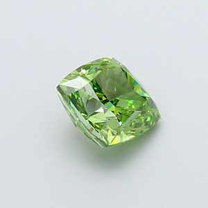 Diamant de laboratoire CVD vert vif fantaisie modifié taille coussin carré de 1,34 carat, clarté VS1, excellente taille, pierre précieuse de luxe pour bijoux - Product Image 4
