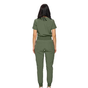 Professional Unisex Polyester/Cotton Woven Scrub <b>Sets</b> Hospital Use Medical <b>Doctor</b> Nurse Wear White Lab Coat Needle Detection - Product Image 3