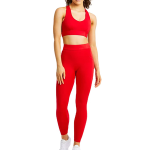 Ensemble de yoga pour femmes à taille haute et respirant, prix abordable, logo personnalisé imprimé, ensembles de yoga pour femmes pour l'entraînement - Product Image 1