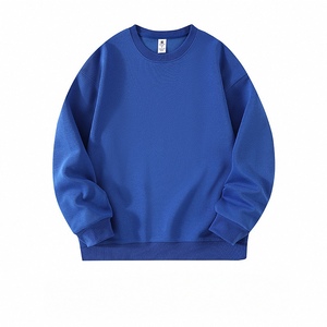 เสื้อสเวตเชิ้ตคอกลมสีขาวแบบยูนิเซ็กซ์ ผ้าฝ้ายถัก 100% ทรงปกติ สีพื้น สวมใส่สบายๆ สำหรับฤดูใบไม้ร่วง - Product Image 4