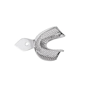 Plateaux d'empreinte dentaire professionnels en acier inoxydable | # 5 XS-Lower Perforated Metal Impression Tray |   Réutilisable, qualité chirurgicale - Product Image 3