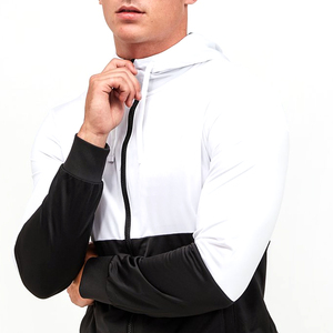 Factory Direct Two-Tone Color Block Breathable Activewear Tracksuit <b>Plus</b> <b>Size</b> Men <b>Jogger</b> <b>Set</b> Midweight Sweatshirt and Sweatpants - Product Image 6