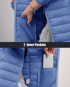 Veste matelassée pour femme en tissu velours, toucher doux et luxueux, manteau tendance - Product Image 4