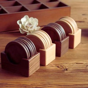 Posavasos de Madera de Nogal para Tazas de Té, Estilo Moderno, Simple, Aislante, Resistente a la Humedad, Reutilizable - Product Image 6