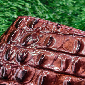 Elegant Burgundy Alligator Embossed Leather Men,s Bifold <b>Wallet</b> Stylish Multi Slot Card <b>Holders</b> With Zipper Pocket And ID Window - Product Image 5