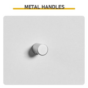 Meuble-lavabo de salle de bain blanc 30*30*170cm en panneaux de particules avec placage mélaminé, deux portes, une tiroir et une étagère - Product Image 4