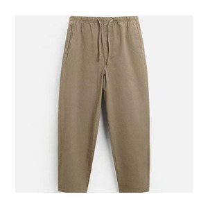 Pantalon polaire pour homme, taille mi-haute, épaisseur moyenne, avec poches décoratives vintage, méthode de tricotage. - Product Image 1
