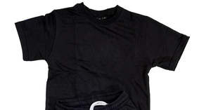 Ensemble T-shirt et short pour homme, survêtement décontracté avec impression en relief, logo personnalisé, nouveau modèle deux pièces graphique décontracté - Product Image 3