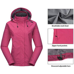 Chaqueta Impermeable para Mujer, Precio Económico, Superventas, Transpirable, con Cierre Completo, Hecha en Pakistán - Product Image 3