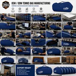 Sac de sport en toile bleu marine avec logo personnalisé, fermeture à glissière, durable, imperméable, portable, sac de voyage pour la salle de sport, compartiment pour chaussures - Product Image 6