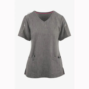 Tenues médicales personnalisées, ensembles de blouses et pantalons de sport pour infirmières, uniformes médicaux en spandex pour hôpitaux - Product Image 4