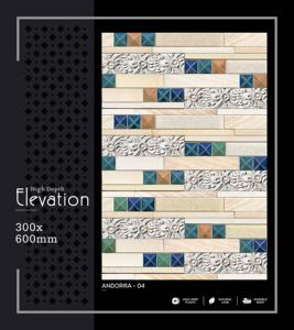 Elegante Azulejo de Pared de Porcelana de Alta Profundidad 300x600mm 30x60cm 12x24, Cerámica Decorativa Mate con Textura Perforada para Baño - Product Image 1