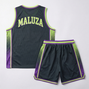 Maillot et short de basket-ball haute performance, respirants, équipement sportif pour entraînement d'équipe, MALUZA INDUSTRIES - Product Image 3