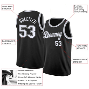 Hot Selling Premium Quality Basketball Uniform Jersey Set Sports Wear Basketball Jersey Men Youth Training Match Team Wear Tee - Product Image 6