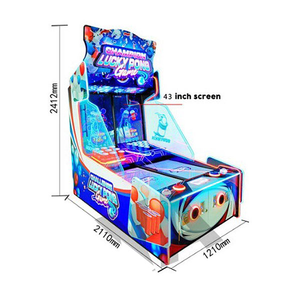 Lucky Pong Arcade Game Machine Luxury 2 Player Coin Operated Electronic Ball Pitching Simulator Jackpot Prize Game For <b>Kids</b> - Product Image 2