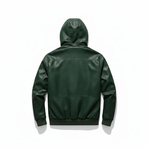 Chaqueta de Cuero Genuino Original para Hombre, Chaqueta de Cuero Clásica de Cordero, Chaqueta de Motociclista a la Moda con Forro de Piel - Product Image 3