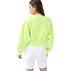 Wholesale High Quality Custom Logo <b>Women'S</b> Crop Blanks <b>Hoodie</b> Sweatshirts Set Two Piece Set <b>for</b> <b>Women</b> Summer - Product Image 5